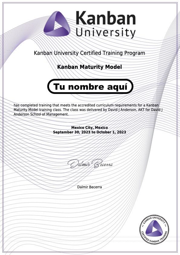 Kanban Maturity Model Dalmir Becerra